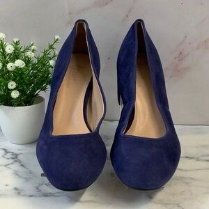 NWT Naturalizer Elegant Blue Suede Women's Heels Size 5.5